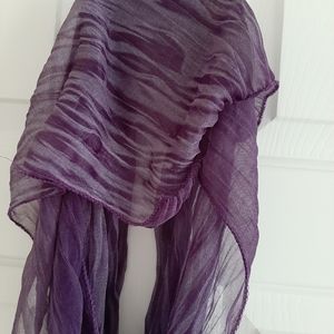 🎁 Purple Chiffon Scarf for women